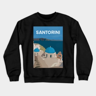 Santorini Greek Islands Crewneck Sweatshirt